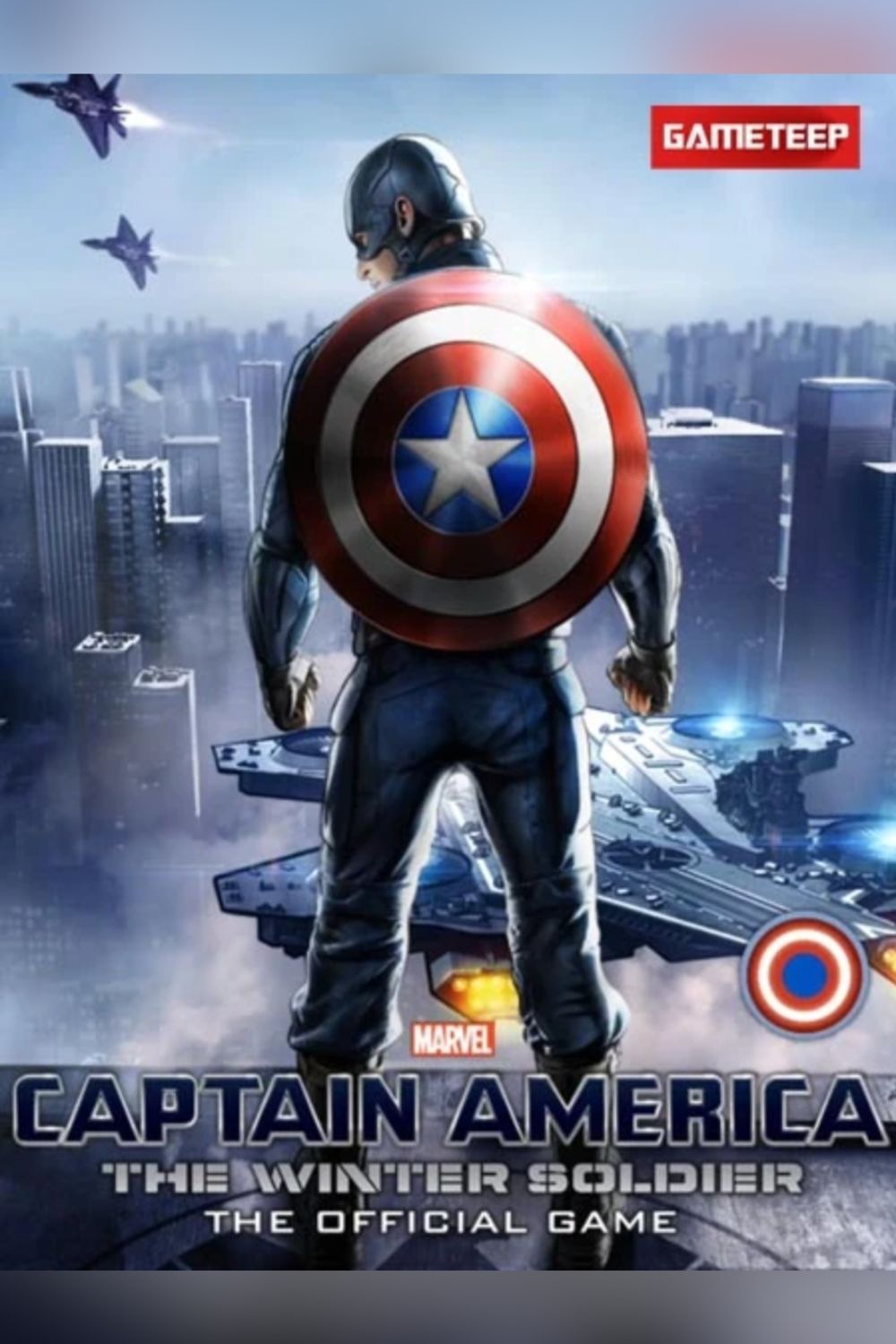 Captain America The Winter Soldier video game cover art tag