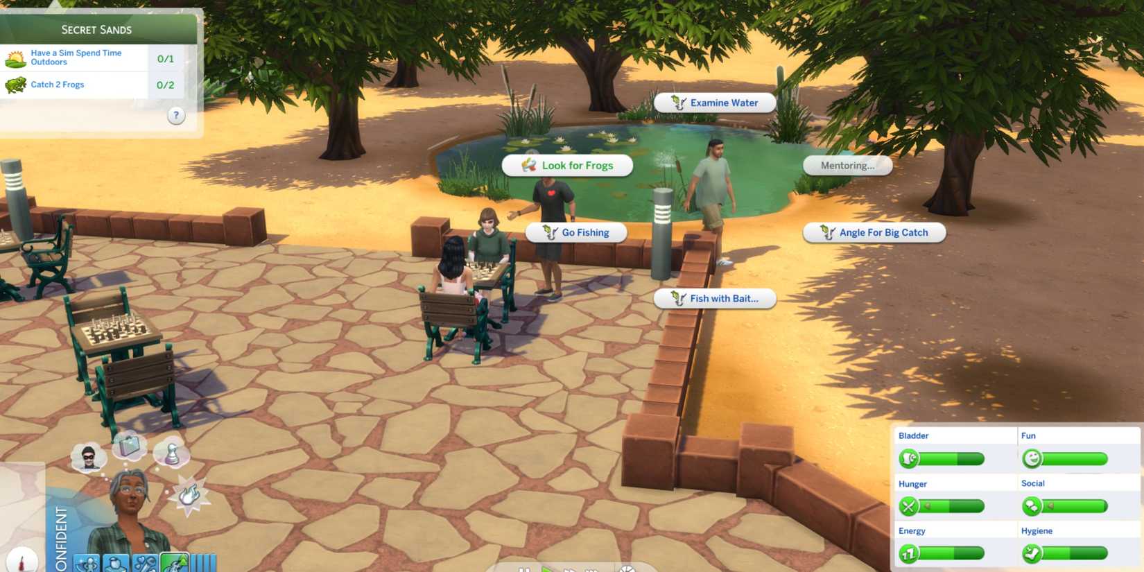 catch frogs the sims 4