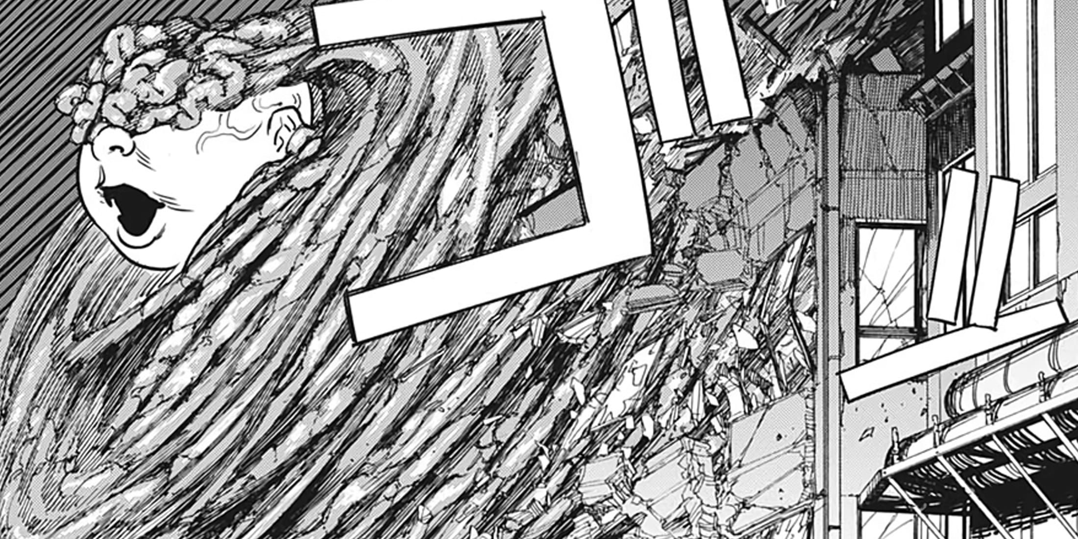 A person from a chainsaw typhoon the devil