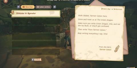 Checking mail in Tales of the Shire