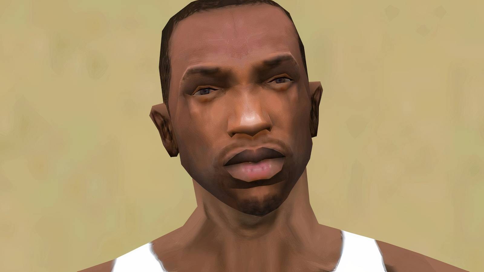CJ in Grand Theft Auto San Andreas (PS2)