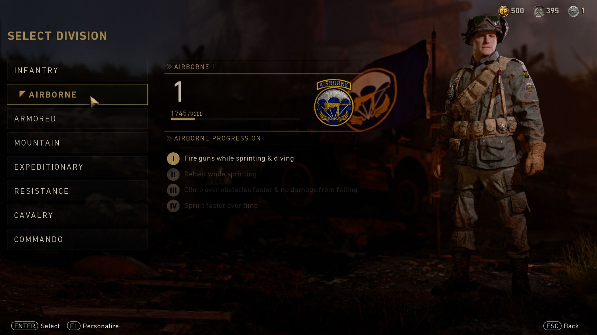 COD WWII Divisions