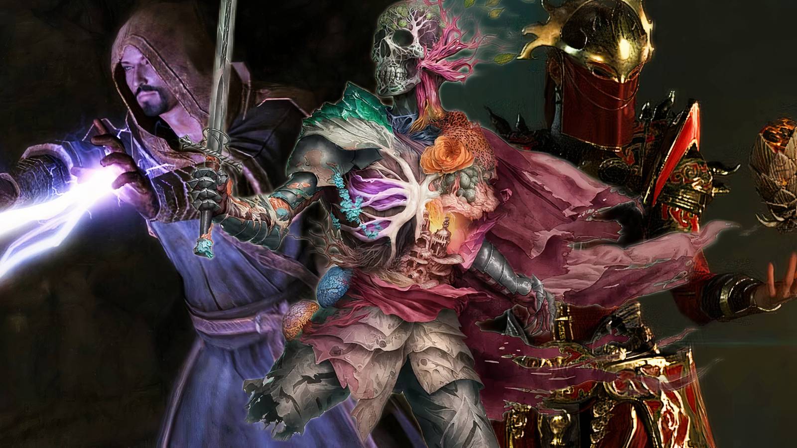 Collage of The Elder Scrolls 5 Skyrim, Avowed, and Diablo 4