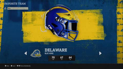 College Football 26 Delaware Blue Hens