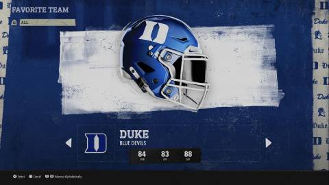 College Football 26 Duke Blue Devils