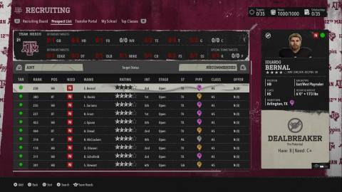 College Football 26 Dynasty Prospects