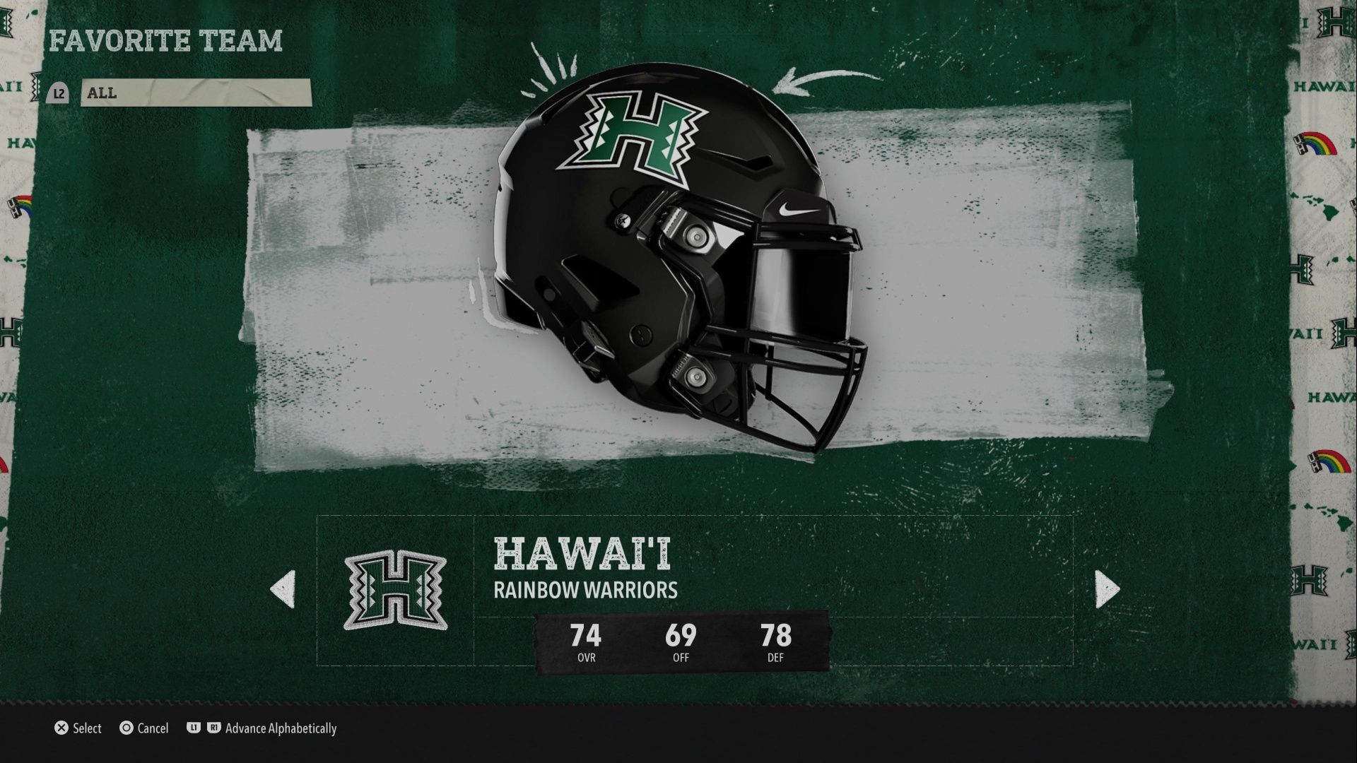 College Football 26 Hawaii Rainbow Warriors