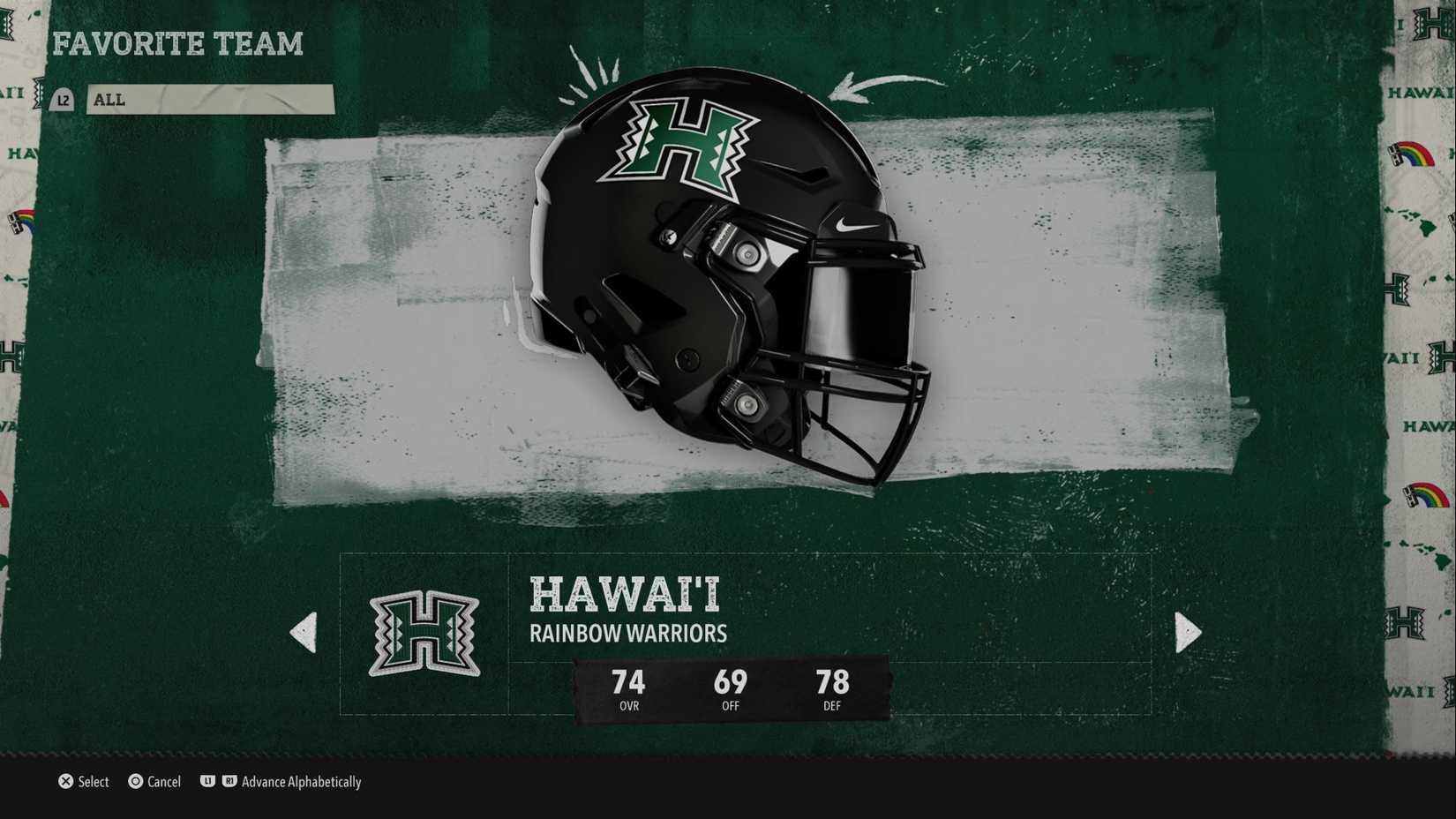 College Football 26 Hawaii Rainbow Warriors