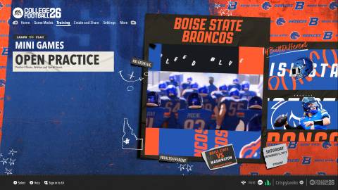 college football 26 open practice