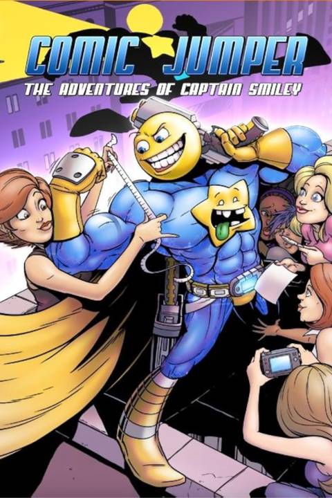 Comic Jumper The Adventures of Captain Smiley video game cover art tag