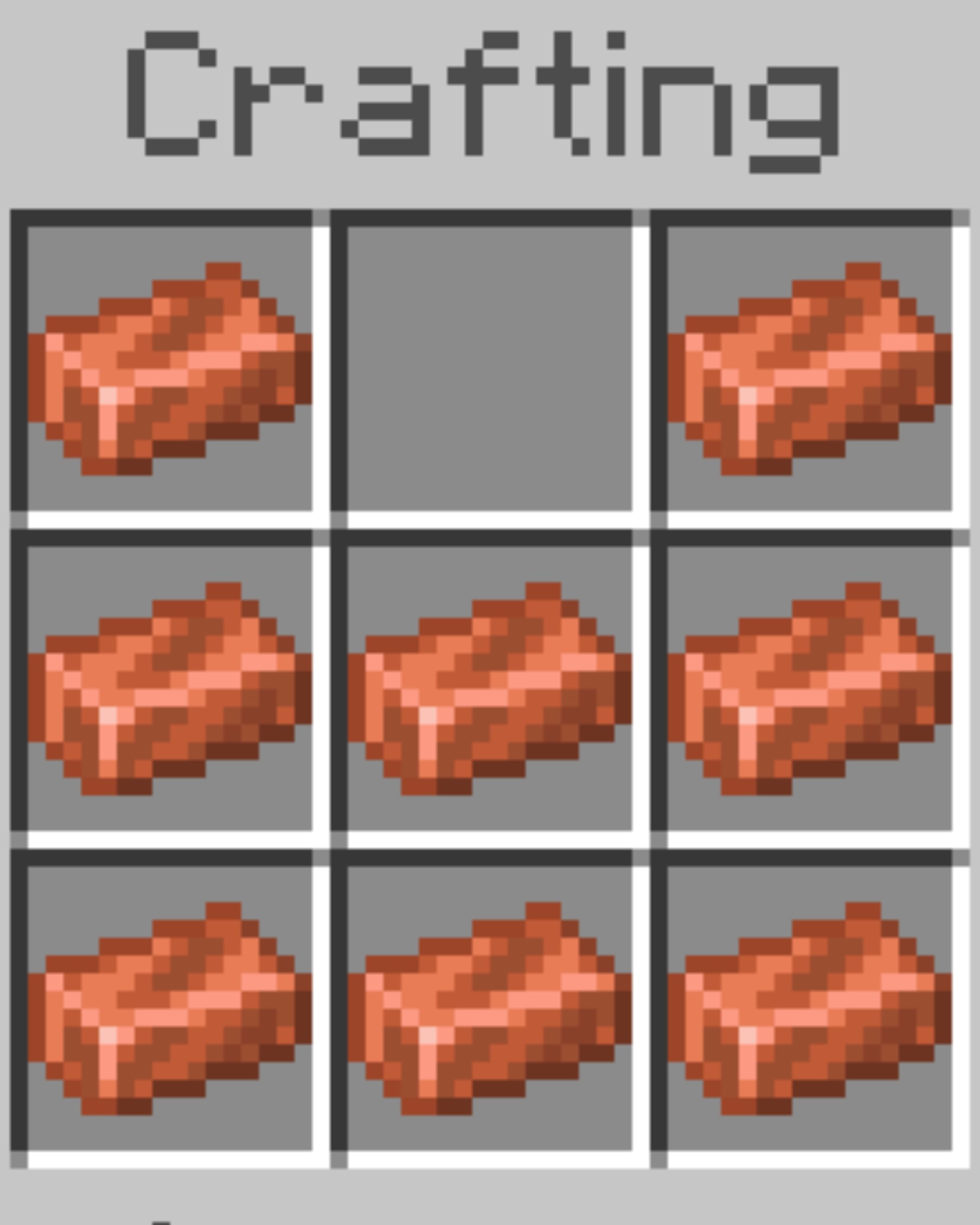 copper chestplate recipe