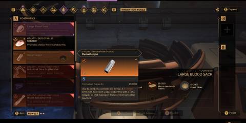 Crafting Decaliterjons Dune Awakening