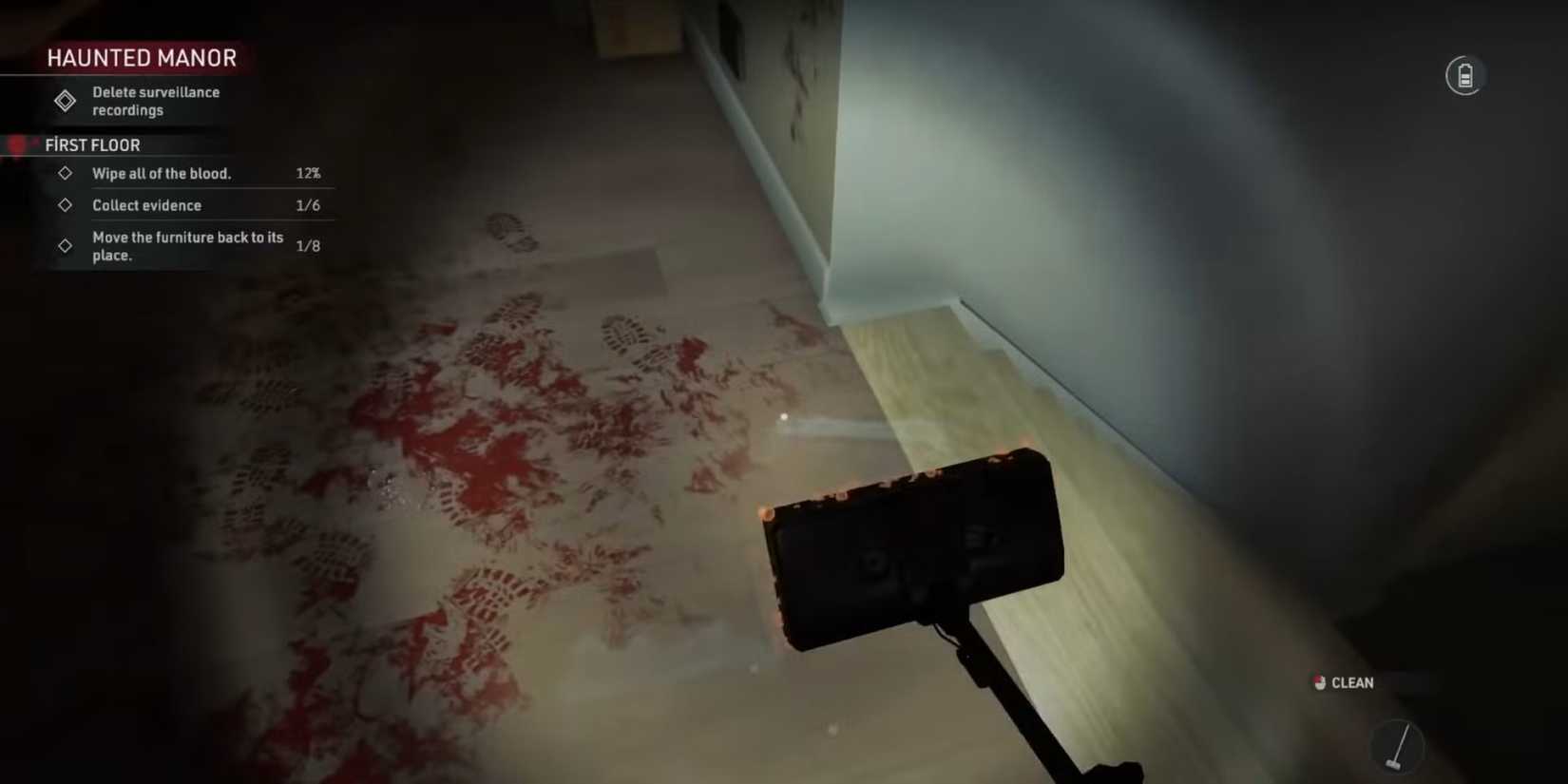 Crime Scene Cleaner mop with detergent