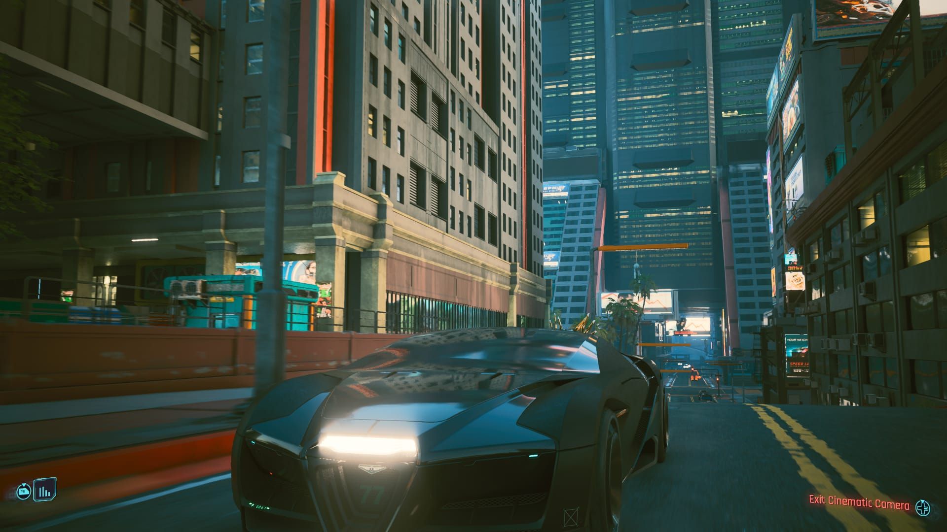 Cyberpunk 2077 Autodrive Cinematic Camera