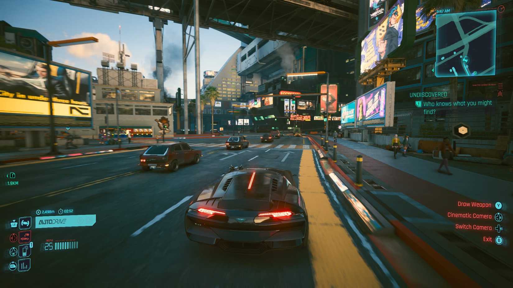 cyberpunk 2077 autodrive