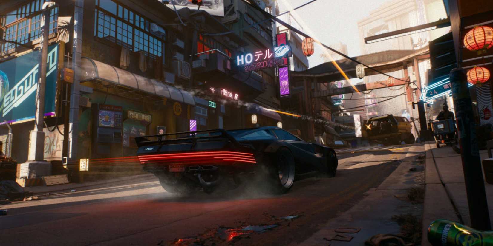 Cyberpunk 2077 driving