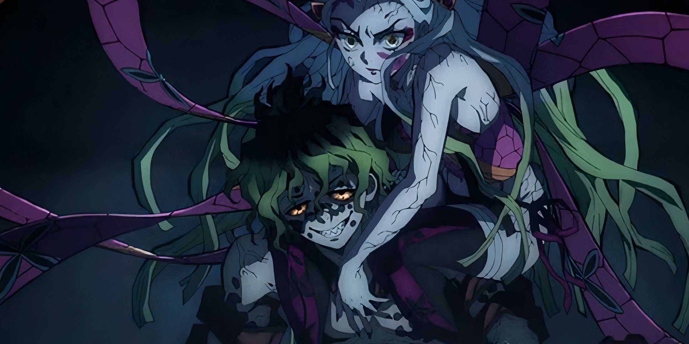 daki and gyutaru in demon slayer.