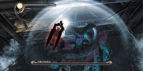 Dante fighting Jokatgulm - Devil May Cry 2