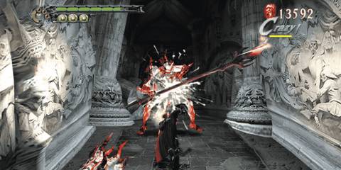 Dante fighting some demons - Devil May Cry 3