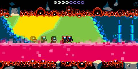 Dashing over a liquid in Xeodrifter