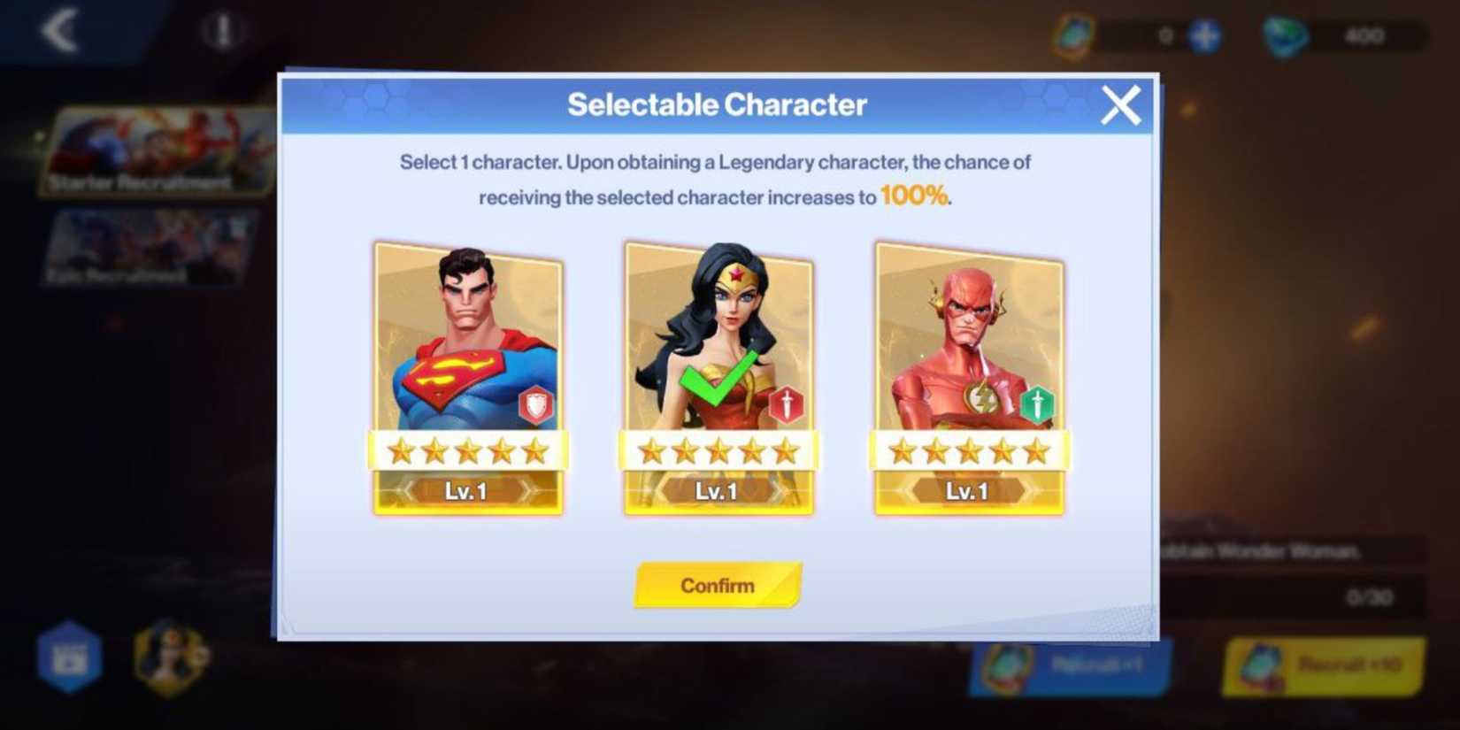 DC Worlds Collide characters