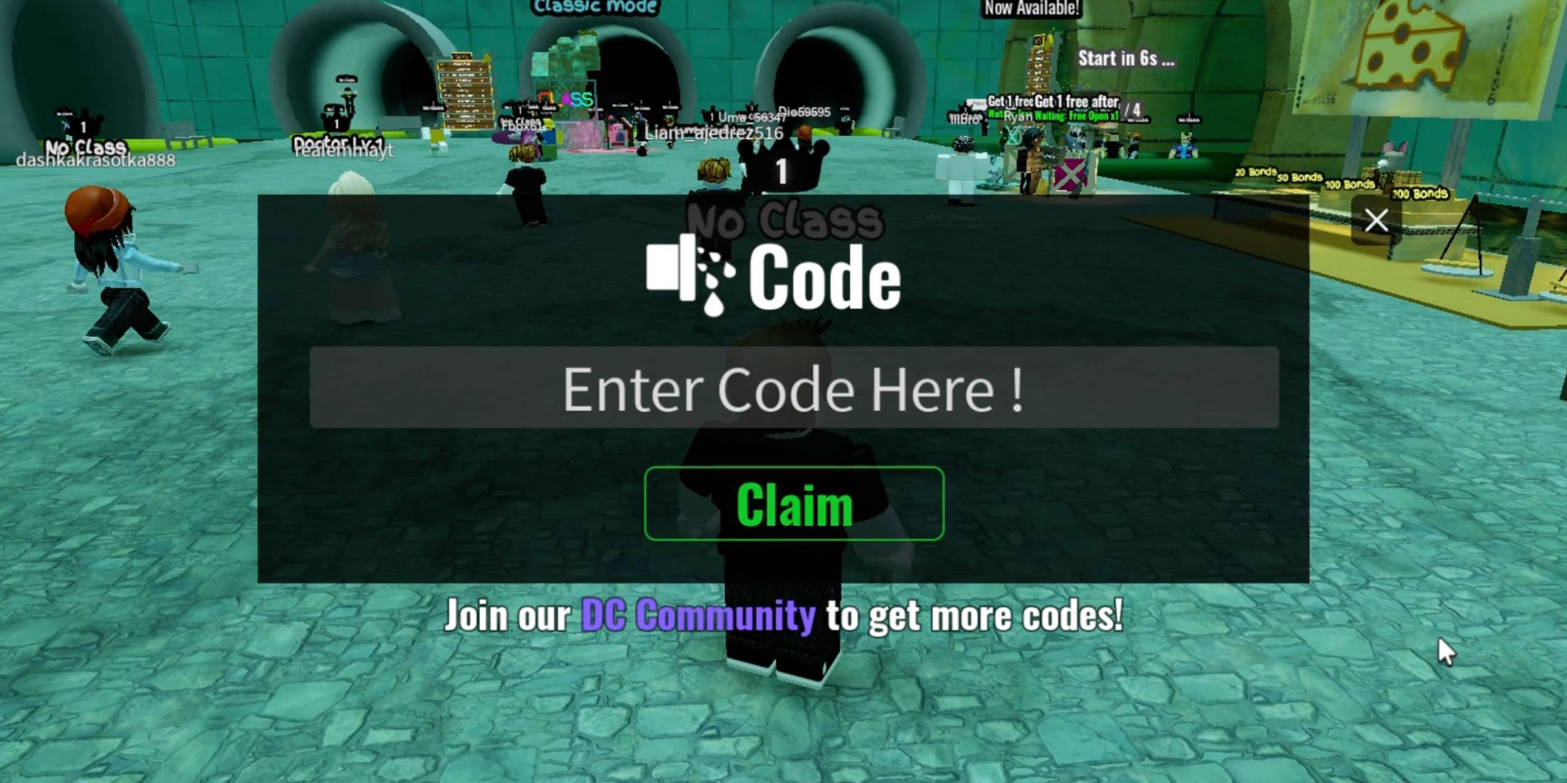Dead sewage code tab