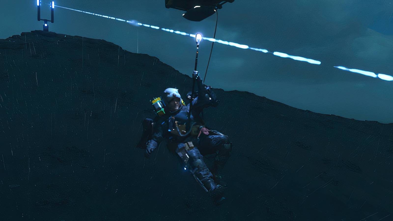 death stranding 2 player learns painful lesson about ziplines