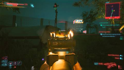 defeating enemies in you play with fire reported crime in cyberpunk 2077