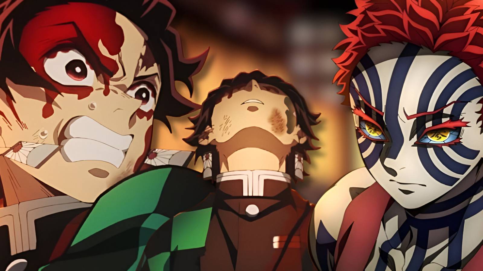 demon slayer tanjiro vs akaza