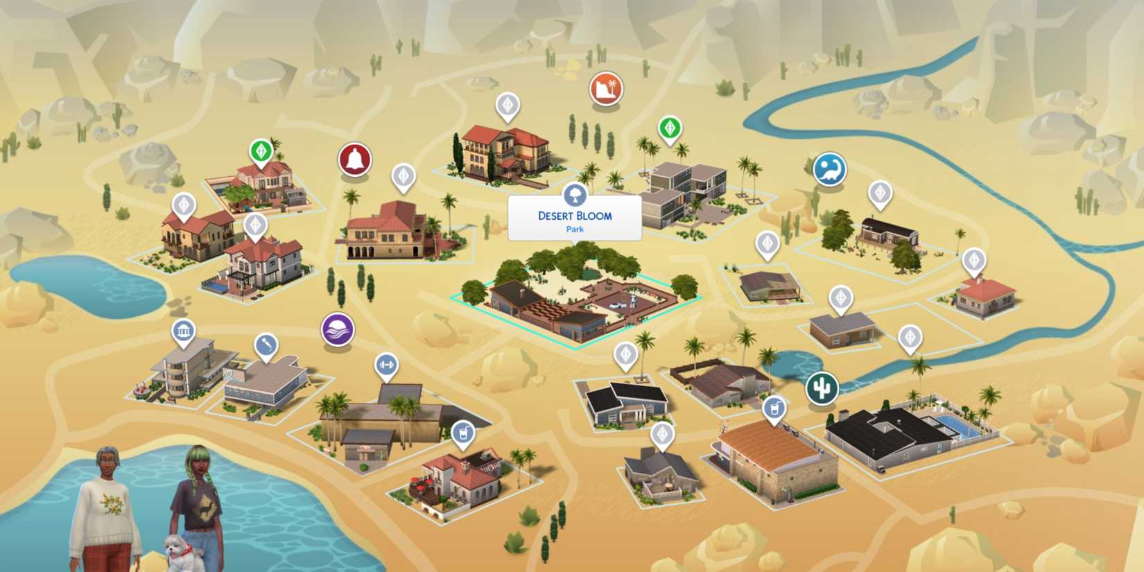desert bloom park the sims 4