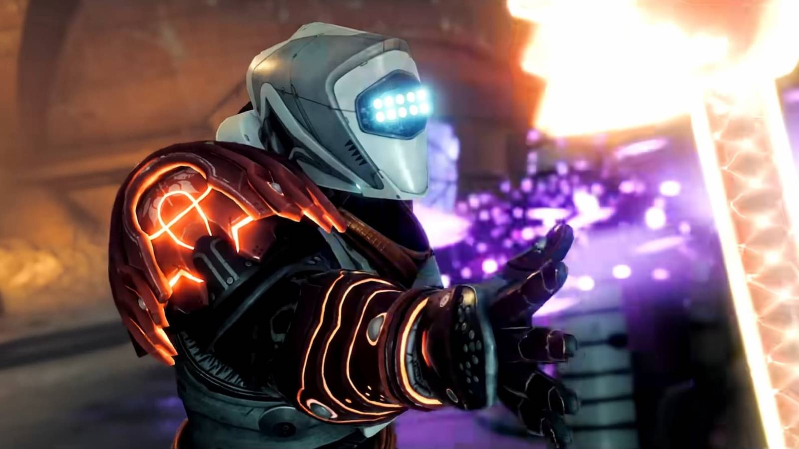 Destiny 2 Edge of Fate Titan throwing a hammer