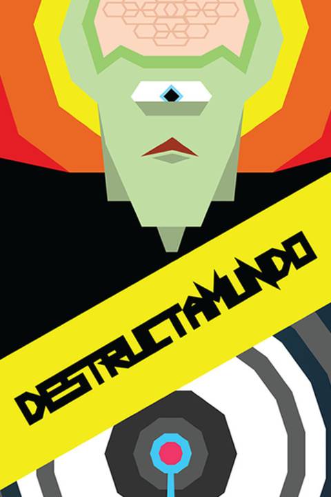 Destructamundo video game cover art tag