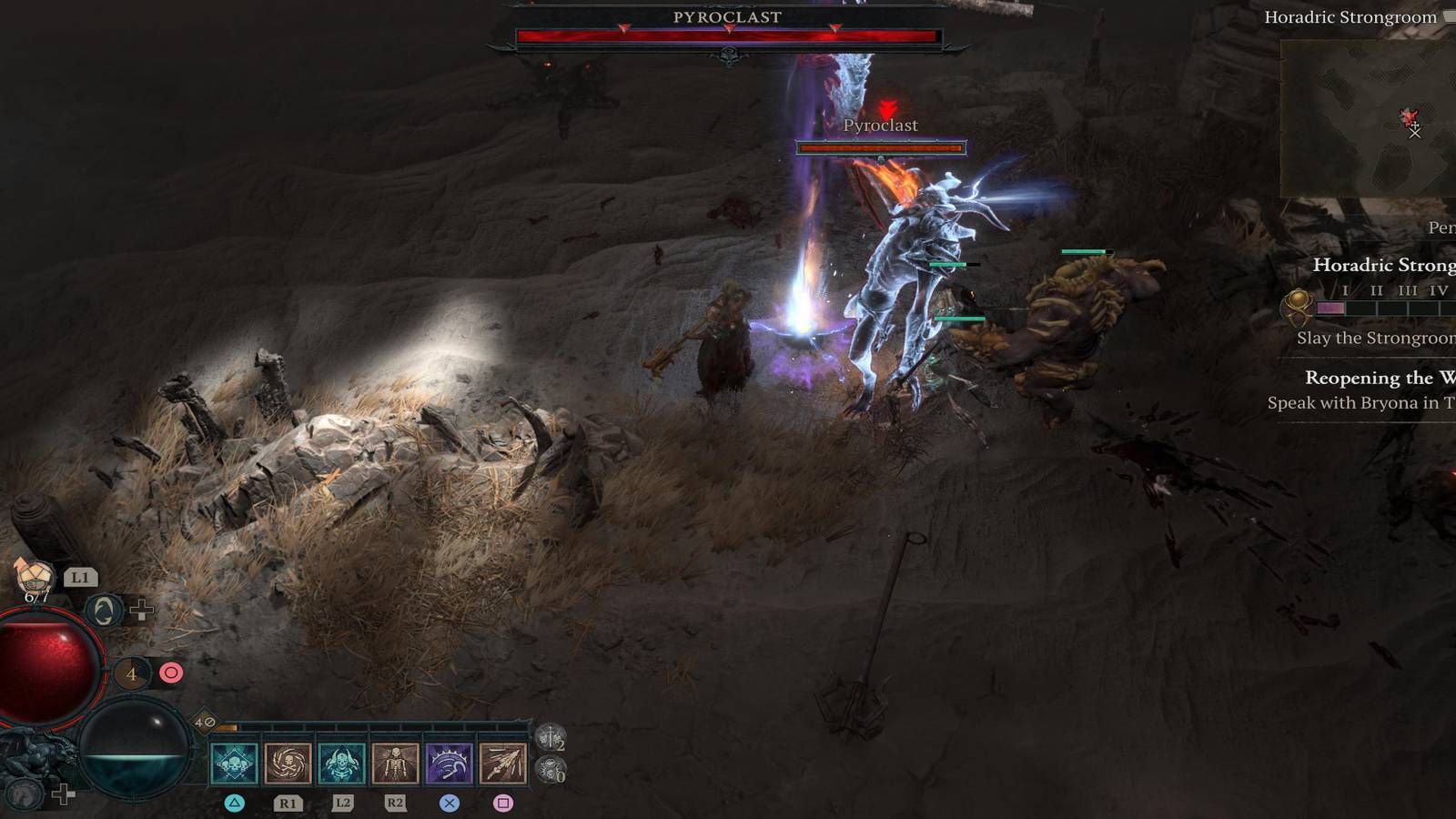 The Player Using a Horadric Spell 