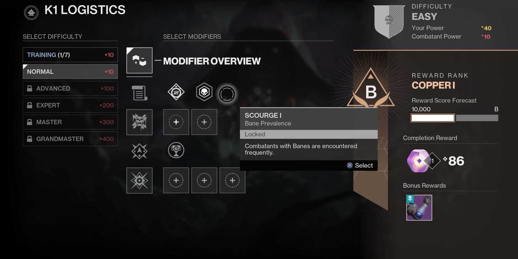 Difficulty Modifiers