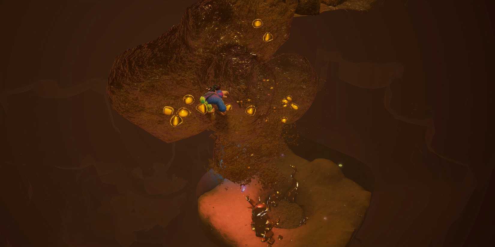 Digging holes in Donkey Kong Bananza