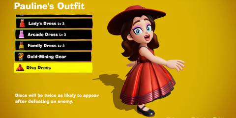 Diva Dress costume in Donkey Kong Bananza