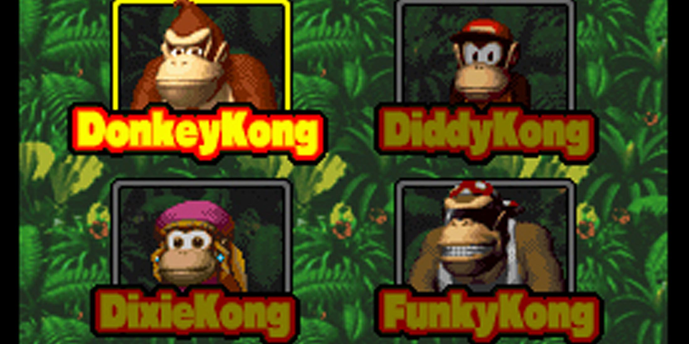 DK Jungle Climber game character select-1