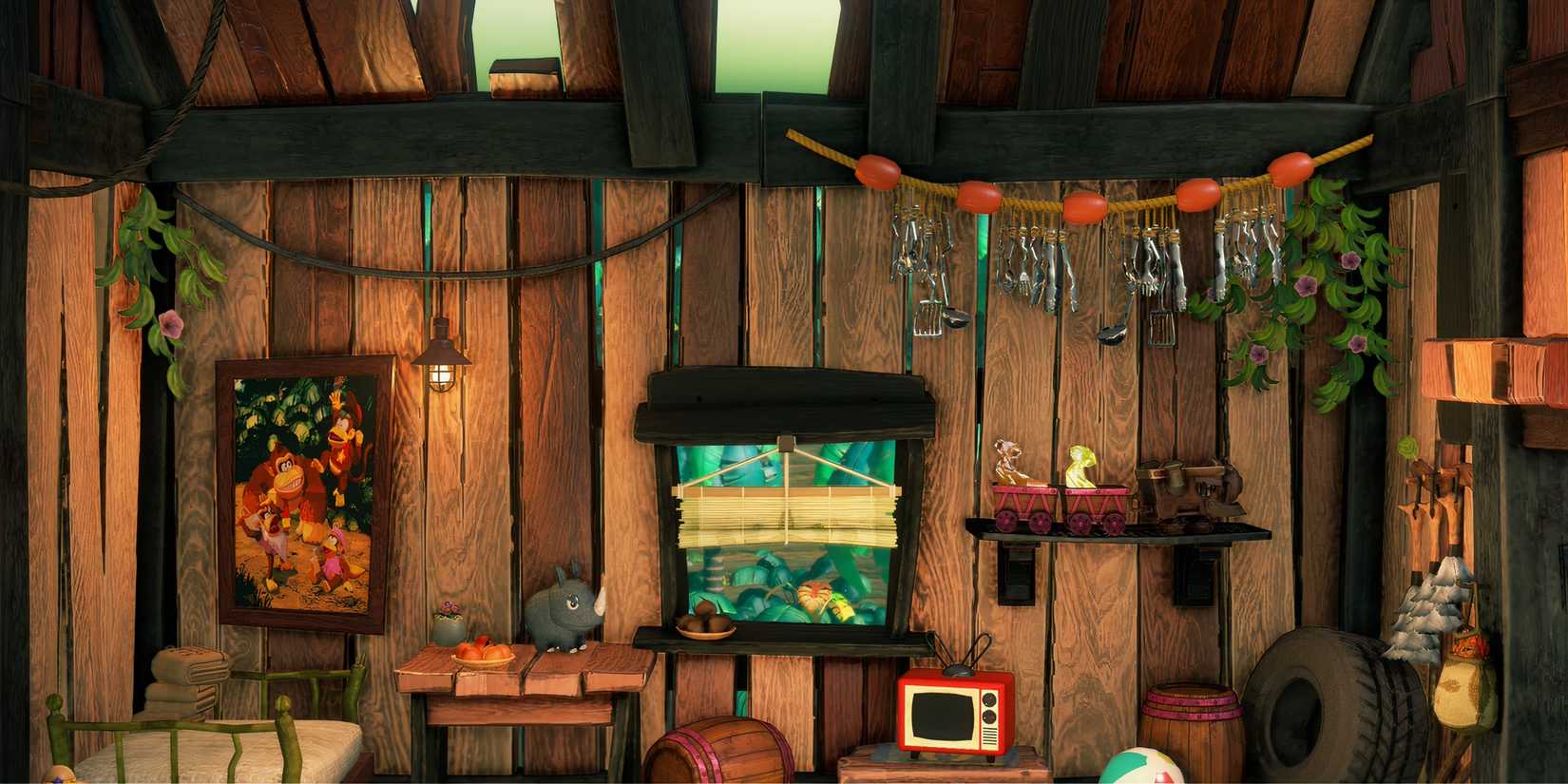 DK’s treehouse in Donkey Kong Bananza