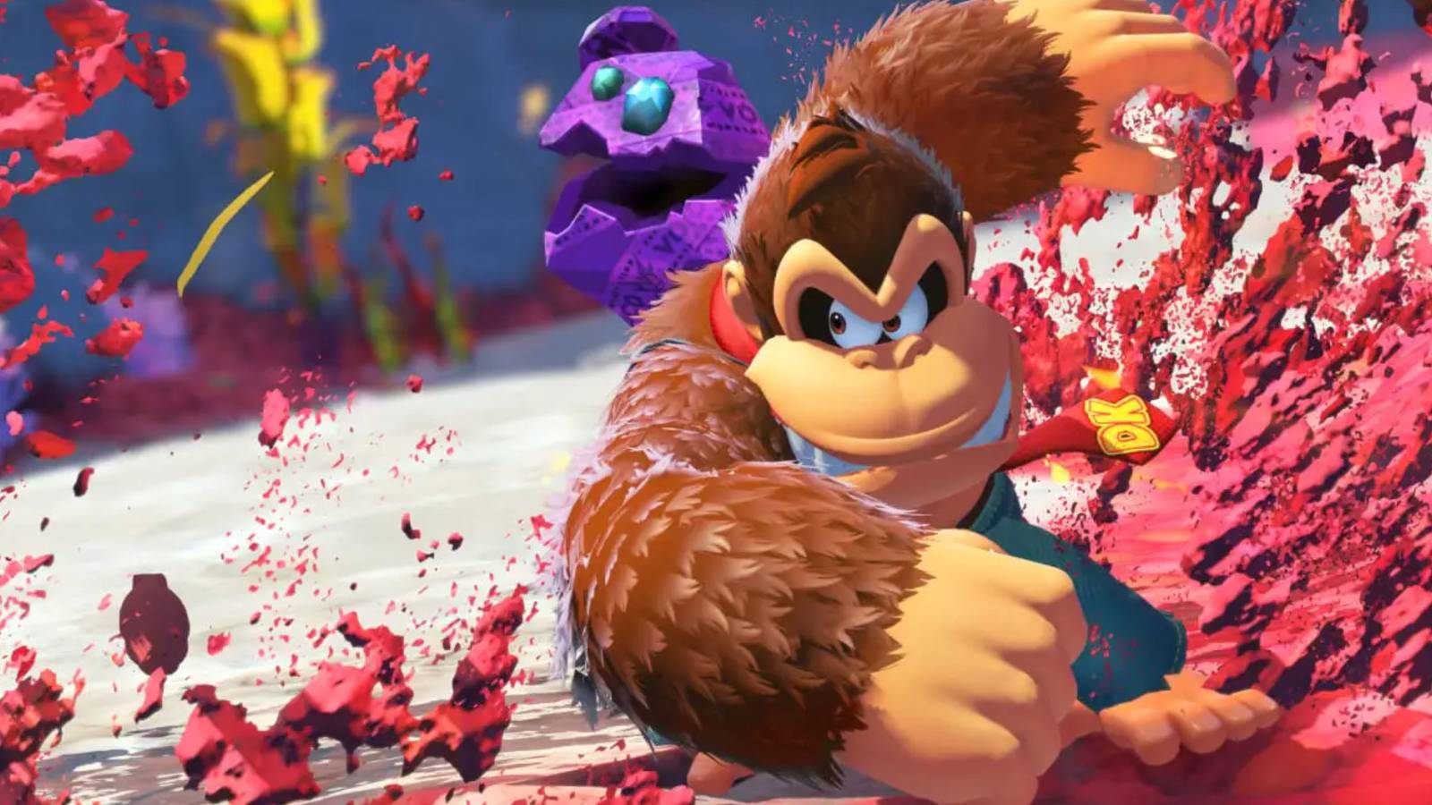 Donkey Kong Bananza Action Shot