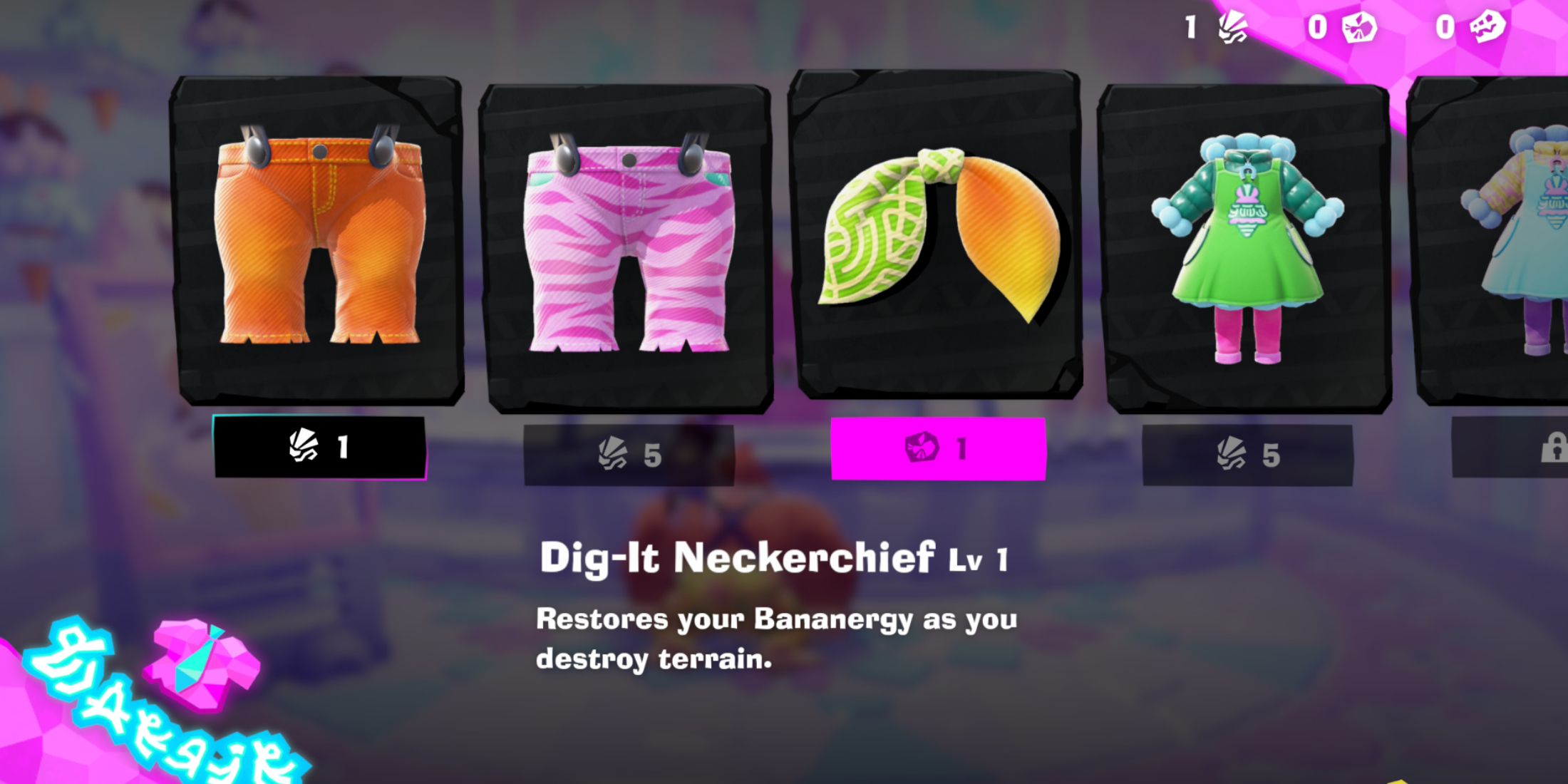 Donkey Kong Bananza Best Early DK Outfits Dig It Neckerchief