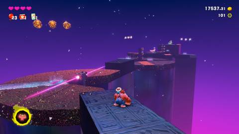 Donkey Kong Bananza Spinning Laser Zone Banana 1