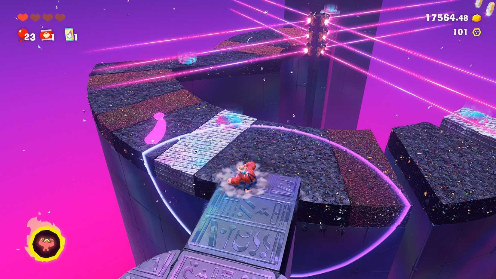 Donkey Kong Bananza Spinning Laser Zone Banana 2