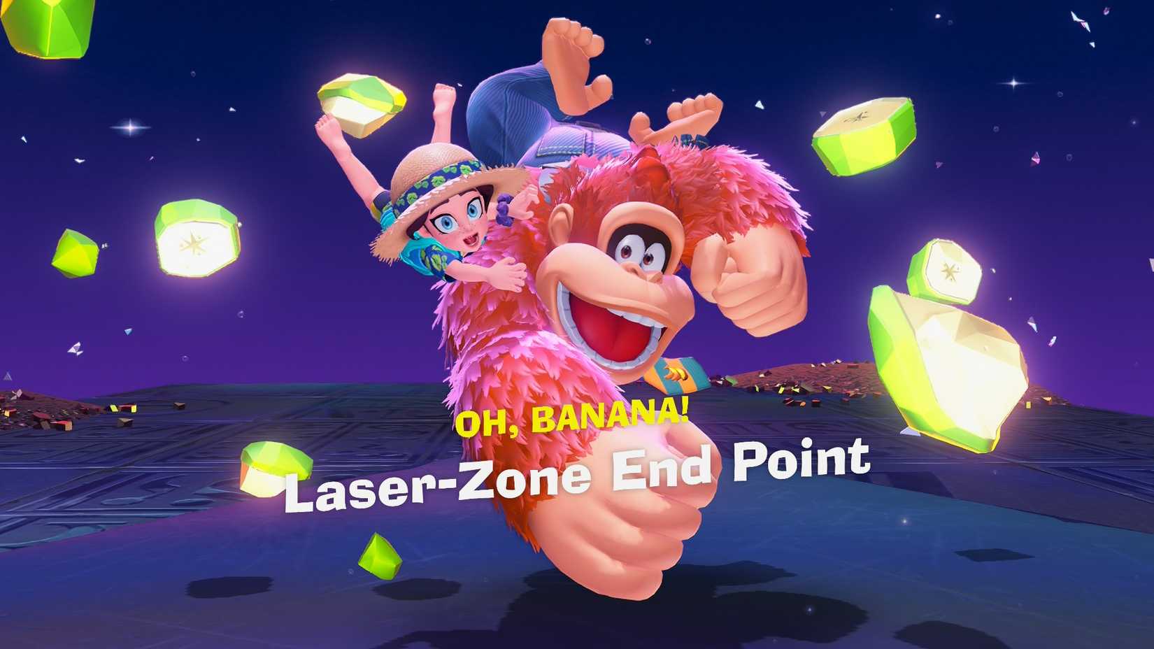 Donkey Kong Bananza Spinning Laser Zone Banana 3