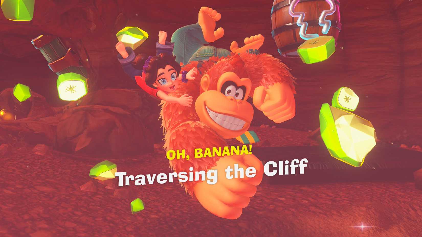 Donkey Kong Bananza_Traversing the Cliff