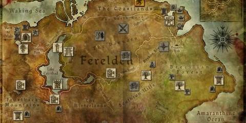 Dragon Age Origins world map