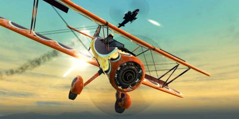 Driving a plane in the sky - Saints Row 2