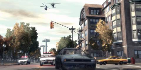 Driving in Grand Theft Auto 4 (PS3)