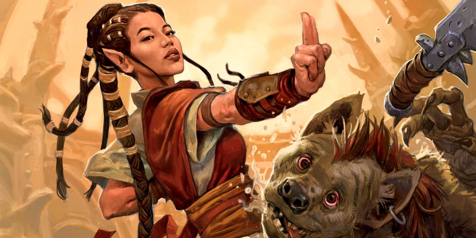 dungeons and dragons half elf monk magic the gathering