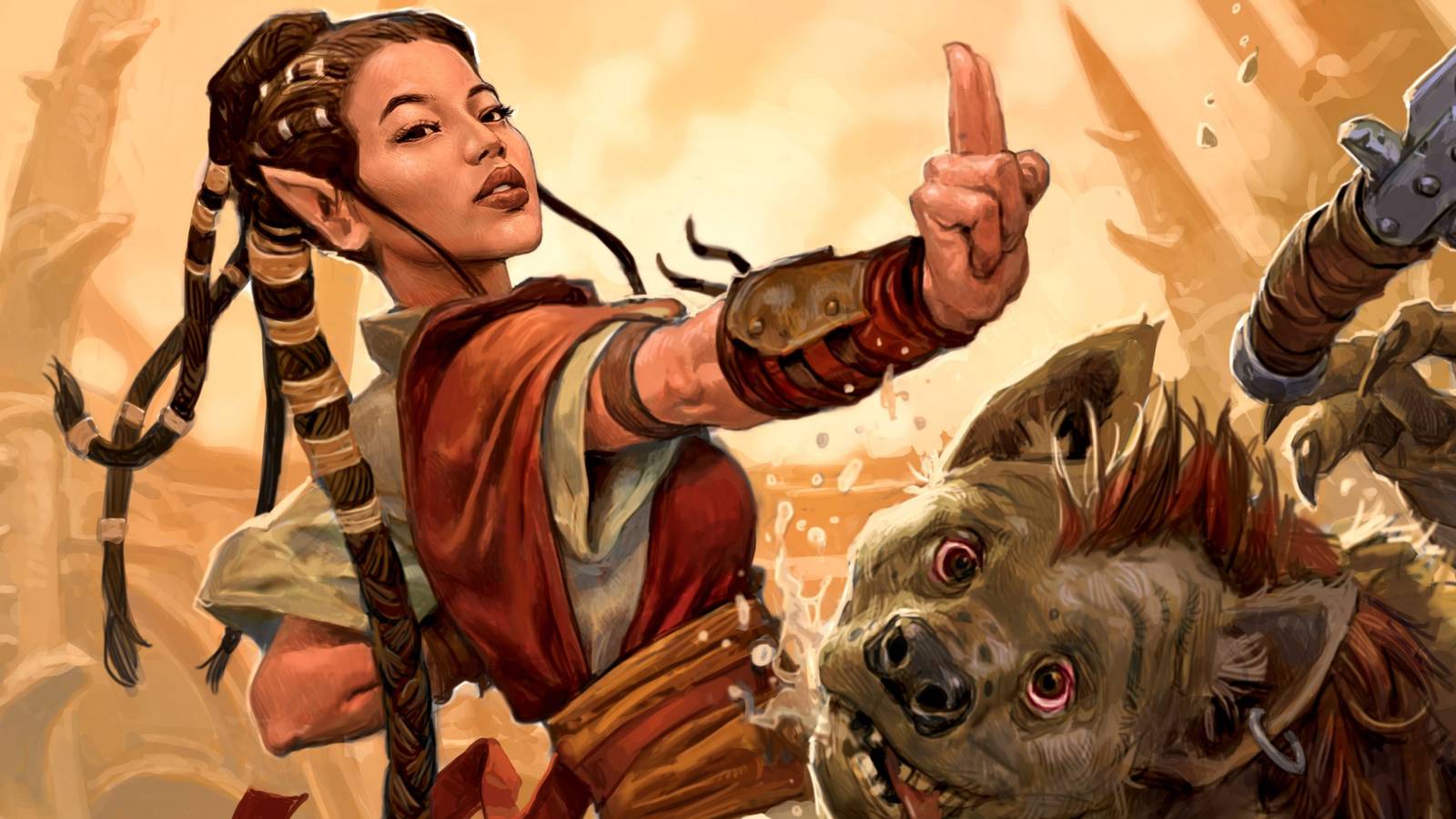 dungeons and dragons half elf monk magic the gathering