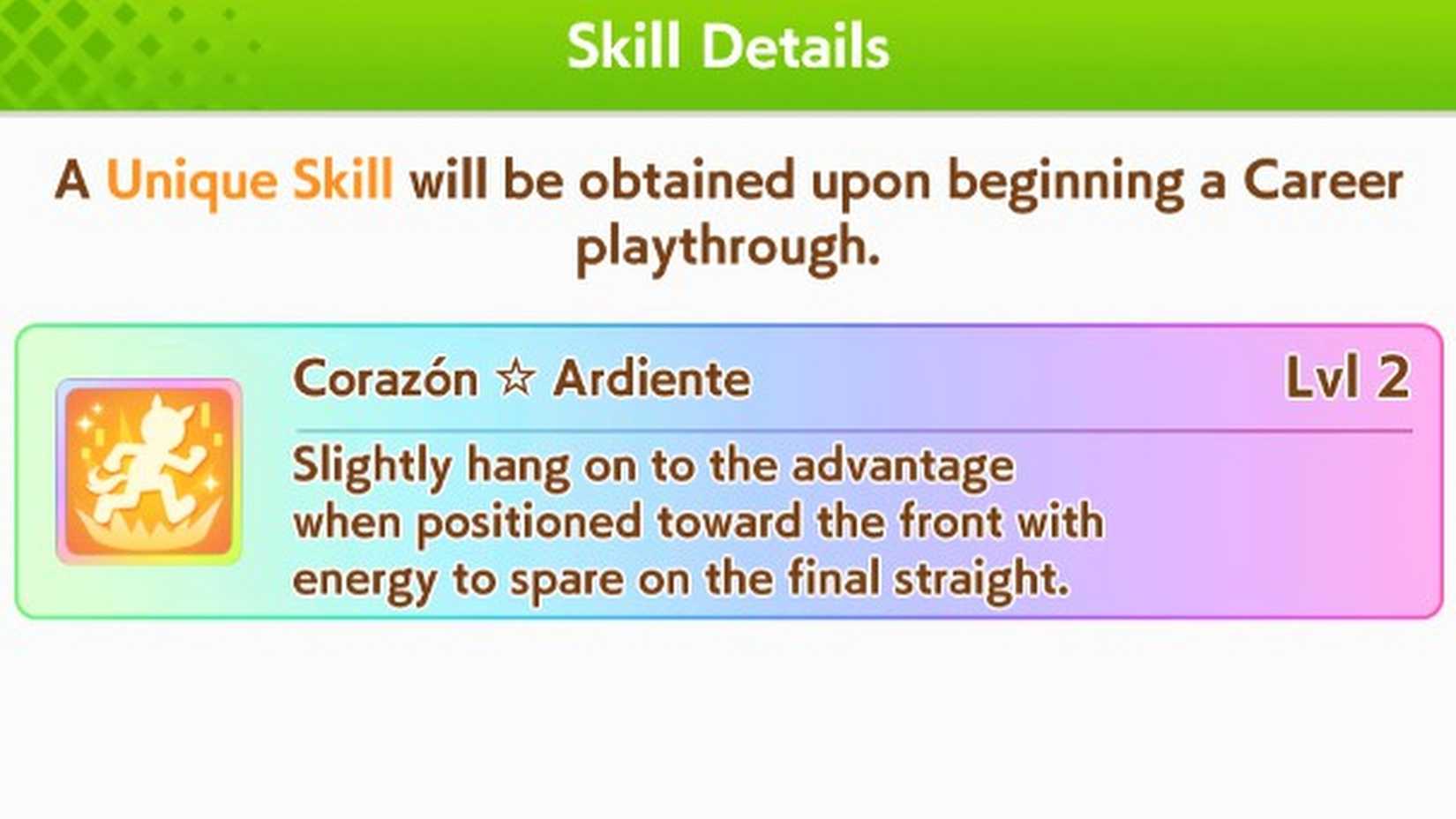 El Condor Pasa Skills Umamusume